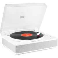 Fenton RP162W hifi retro platenspeler met Bluetooth en speakers - Wit