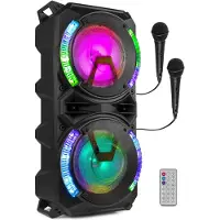 Fenton LIVE280 mobiele karaoke set met Bluetooth en 2 microfoons - 900