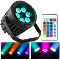 Beamz BWA63 AluPar waterdichte LED par - 6x 3W