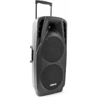 VONYX SPX-PA9210, 1000 W, 47 - 20000 Hz, 2,54 cm (1"), 25,4 cm (10"), Draadloos geluidssysteem voor op een trolley, Zwart