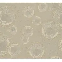Versace Vliesbehang Wallpaper 5 Medusakopf Metallic (1 stuk)