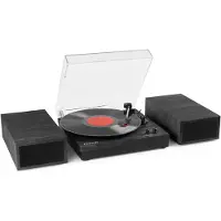 Fenton RP165B stereo platenspeler met Bluetooth en speakers - Zwart /
