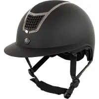 Br Rijhelm Lambda Plus Glitter Zwart/Gunmetal - S