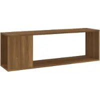 vidaXL Tv-meubel 100x24x32 cm bewerkt hout bruin eikenkleur