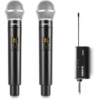 VONYX WM552 plug-in draadloze microfoonset met 2 microfoons - UHF