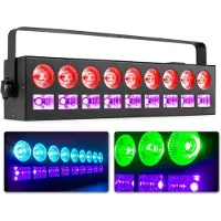 Beamz LCB99 LED bar met 9x kleuren LED's en 9x blacklight LED's