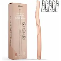 Bamboozy Metalen Dermaplaning 11x Wenkbrauw Scheermesje Mesje van Metaal - Scheermes Gezicht Intieme Streek - Wenkbrauw Trimmer Epileren Eyebrow Razor