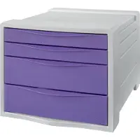 Esselte 2 Large And Small Color Breeze Buc Drawers Paars Kinderen