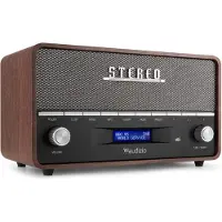 Audizio Corno retro DAB+ radio met Bluetooth - Stereo draagbare radio