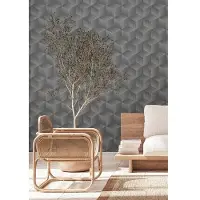 A.S. Création Natural Living - Zwart - Retro - 385064