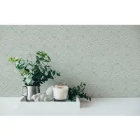 AS-Creation Nara - Groen - Patroon Behang - 387423