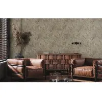 Living Walls Vliesbehang met bloemenpatroon in aquarellook - bruin, grijs, goud