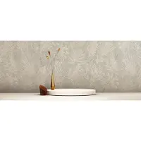 A.S. Création Natural Living - Grijs - Bladeren - 386384