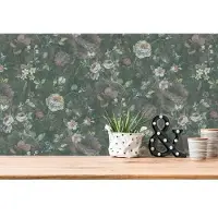 AS-Creation Natural Living - Groen - Floral - 386362