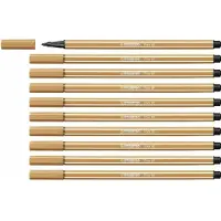 Stabilo Pen 68 - Premium Viltstift - Donker Oker - Doos 10 stuks
