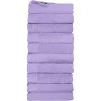 The One Towelling Classic Handdoeken - 70 x 140 cm - 10 Stuks - Voordeelverpakking - Hotelkwaliteit - 100% Gekamd katoen - Lavendel