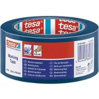 TESA - Markeringse 60760 PVC 50mmx33m blauw | Stuk a 1 rol | 6 stuks