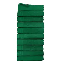 The One Towelling Classic Handdoeken - 70 x 140 cm - 10 Stuks - Voordeelverpakking - Hotelkwaliteit - 100% Gekamd katoen - Groen