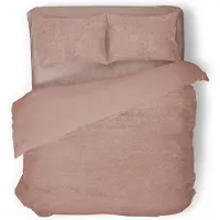 Eleganzzz Dekbedovertrek Teddy Pluche - light pink 240x200/220cm