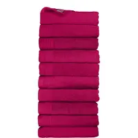 The One Towelling Classic Handdoeken - 50 x 100 cm - 10 Stuks - Voordeelverpakking - Hotelkwaliteit - 100% Gekamd katoen - Magenta