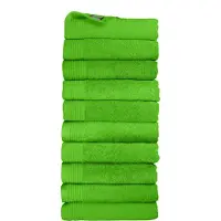 The One Towelling Classic Handdoeken - 70 x 140 cm - 10 Stuks - Voordeelverpakking - Hotelkwaliteit - 100% Gekamd katoen - Limoengroen