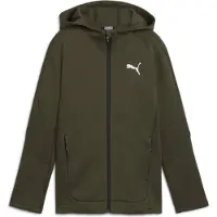 Puma Evostripe kinder sweatvest donkergroen maat 146/152