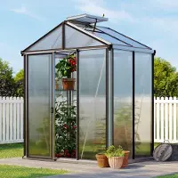 GFP 199 x 137 cm Tuinkas, Standaard Aluminium (natuur)