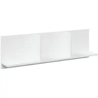 vidaXL Wandkast 100x16,5x30 cm bewerkt hout wit