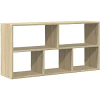 vidaXL Wandschap 100x25x50 cm bewerkt hout sonoma eikenkleurig