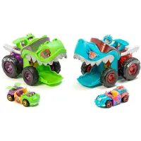 Magic Mega Wheels T-Racers, T-Rex auto's en set met coureurs
