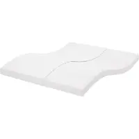 vidaXL Schuimmatras 7 zones hardheid 20 ILD 160x220 cm wit