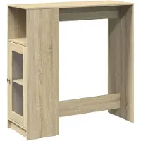 vidaXL Bartafel met rekken 101x40x103,5 cm hout sonoma eikenkleur