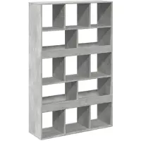 vidaXL kamerscherm 100x33x156,5 cm bewerkt hout betongrijs