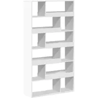 vidaXL Kamerscherm 100x33x187,5 cm bewerkt hout wit
