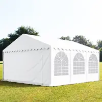 TOOLPORT Partytent 5x6 m, PVC 800, met Grondframe, wit