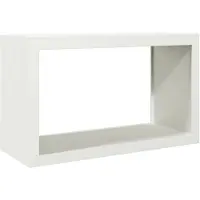 vidaXL Haardhoutrek 100x40x60 cm staal wit