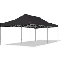 TOOLPORT 4x8 m Easy up partytent, PROFESSIONAL alu 50 mm, zwart