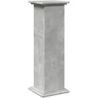 vidaXL Sokkel met opbergruimte 31x30x90 cm bewerkt hout betongrijs