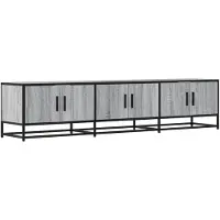 vidaXL Tv-meubel 180x35x41 cm bewerkt hout grijs sonoma eikenkleurig