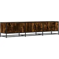 vidaXL Tv-meubel 180x35x41 cm bewerkt hout gerookt eikenkleurig