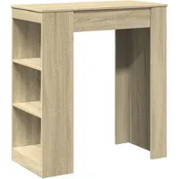vidaXL Bartafel met rekken 95x47x103,5 cm hout sonoma eikenkleur