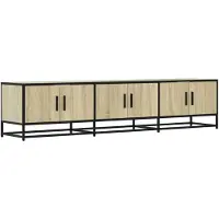 vidaXL Tv-meubel 180x35x41 cm bewerkt hout sonoma eikenkleurig