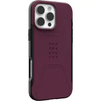 Uag Civilian Backcover MagSafe voor de Apple iPhone 16 Pro Max - Bordeaux
