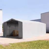 TOOLPORT Tenthal 6x16 m, PVC zeil, grijs, zonder statica