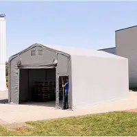 TOOLPORT Tenthal 6x8 m, PVC zeil, grijs, zonder statica