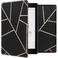 IMoshion Design Slim Hard Case Bookcase voor de Kobo Aura One - Black Graphic