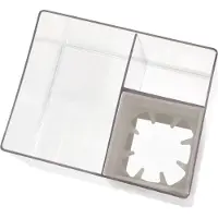IDesign Haarverzorging Organizer The Home Edit Transparant (18 x 13,5 cm)