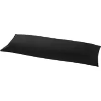 Beau Maison | Body Pillow Sloop Zwart - 100% Perkaal Katoen - Lichaamskussensloop Zwart - 40x145 cm