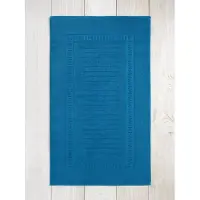 De Witte Lietaer Dolce Badmat 60 x 100 cm - Egyptisch katoen/blauw