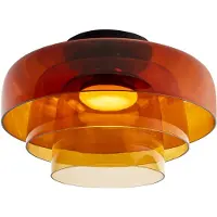 LEDS-C4 LED-plafondlamp Levels Ceiling, dimbaar, geel / oranje, Woon-/ Eetkamer, Glas, LED plafondlamp